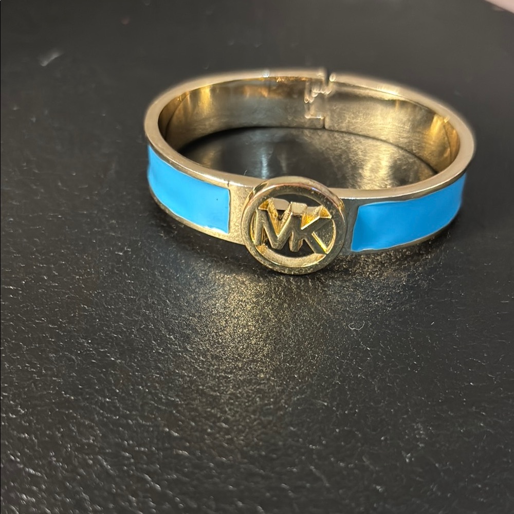 Michael Kors Vintage Blue and Gold Bracelet